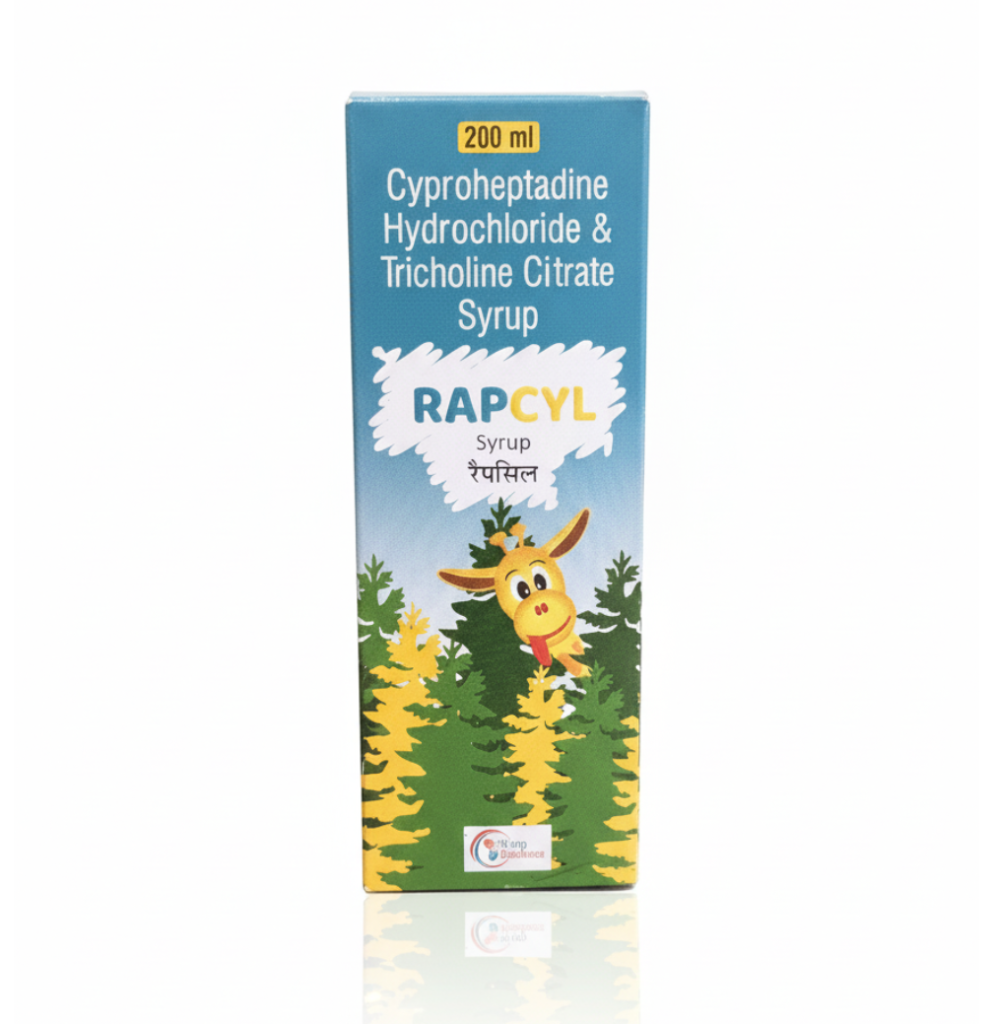Cyproheptadine and Tricholine Citrate syrup